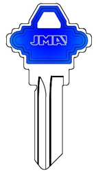 SC1 COLORMATIC BLUE MASTER LOCK JMA KEY BLANK