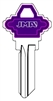 SC1 COLORMATIC PURPLE MASTER LOCK JMA KEY BLANK