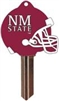 SC1 NEW MWXICO STATE UNIVERSITY FOOTBALL PVC JMA KEY BLANK