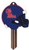 SC1 UNIVERISTY OF MISSISSIPPI FOOTBALL PVC JMA KEY BLANK