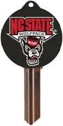 SC1 NORTH CAROLINA STATE UNIVERSITY LOGO PVC JMA KEY BLANK