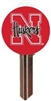 SC1 UNIVERSITY OF NEBRASKA LOGO PVC JMA KEY BLANK