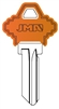 SC1 COLOR PLASTIC ORANGE SCHLAGE JMA KEY BLANK