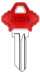 SC1 COLOR PLASTIC RED SCHLAGE JMA KEY BLANK