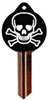 SC1 SKULL  PVC JMA KEY BLANK