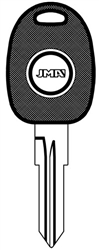 TP00FI-13.P7 FIAT JMA CHIPLESS TRANSPONDER KEY BLANK (GT15RCT5 CHIPLESS)