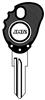 TP05ZA-9.P CLONEABLE APRILIA / MALAGUTI / MBK JMA TRANSPONDER KEY BLANK (Z23RT5 CLONEABLE)