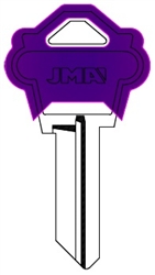 WK2 COLOR PLASTIC PURPLE WESLOCK JMA KEY BLANK