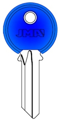 Y1 COLOR PLASTIC BLUE YALE JMA KEY BLANK