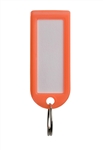 PLASTIC KEY TAGS MODEL 1 ORANGE 50 PIECE BOX