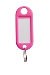 PLASTIC KEY TAGS MODEL 2 PINK 50 PIECE BOX