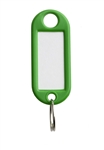 PLASTIC KEY TAGS MODEL 2 GREEN 50 PIECE BOX