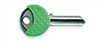 HALF MOON KEY CAP GREEN 100 PIECE BOX