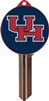 KW10 UNIVERSITY OF HOUSTON LOGO PVC JMA KEY BLANK