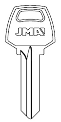 01001E CORBIN JMA KEY BLANK