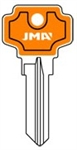 DE6 COLORMATIC ORANGE DEXTER JMA KEY BLANK