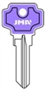 DE6 COLORMATIC PURPLE DEXTER JMA KEY BLANK