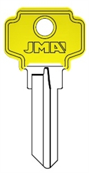 DE6 COLOR PLASTIC YELLOW DIXON JMA KEY BLANK