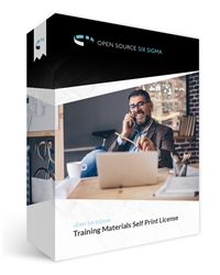 Open Source Six Sigma's Training Materials Self Print License