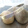 Radiant Bracelet, Hand Stamped, Choose your words