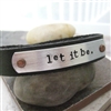 Let It Be Leather Cuff Bracelet