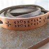 Copper Latitude Longitude Bracelet