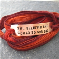 She Believed She Could So She Did Bracelet