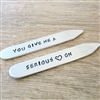 Funny Collar Stays, You Give Me a Serious Heart On