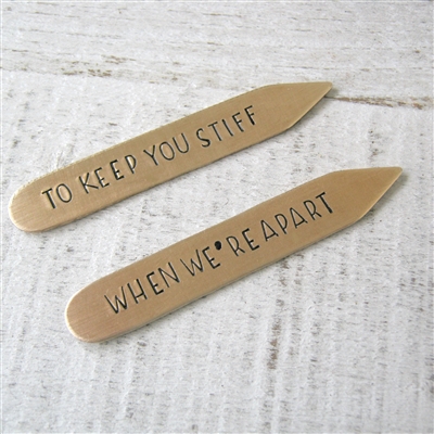 To Keep You Stiff When We're Apart Collar Stays