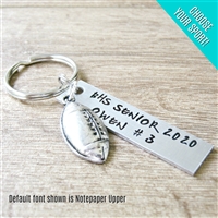 Personalized Football Key Chain, Choose your sport