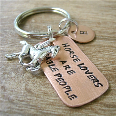 Horse Lover's are Stable People Keychain