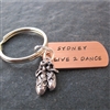 Personalized Dance Key Chain, Live 2 Dance