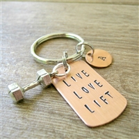 Live Love Lift Key Chain