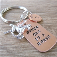 Horse Riding Key Chain, My Other Car is a Horse