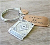 Rather Be Reading Key Chain with book charm