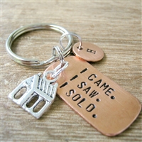 Realtor Keychain, I Came I Saw I Sold