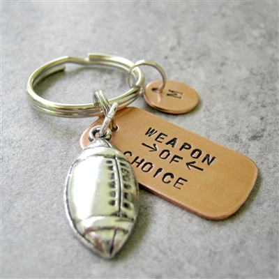 Football Weapon of Choice Keychain