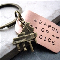 Piano Key Chain, Weapon of Choice, optional initial disc