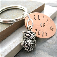 Class of 2017 Owl Key Chain, Graduation Gift