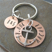 Personalized You're My Anchor Key Chain