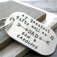 My Greatest Gifts Call Me Dad Key Chain
