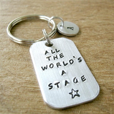 All the World's A Stage Key Chain, Drama, Acting