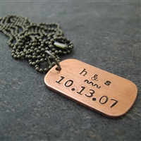 Tiny Personalized Anniversary Necklace