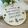 Personalized Couples Christmas Ornament, Every Day With You Feels Like Christmas
