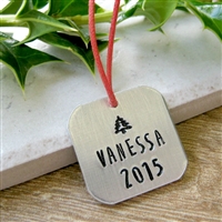 Personalized Girl's Christmas Ornament