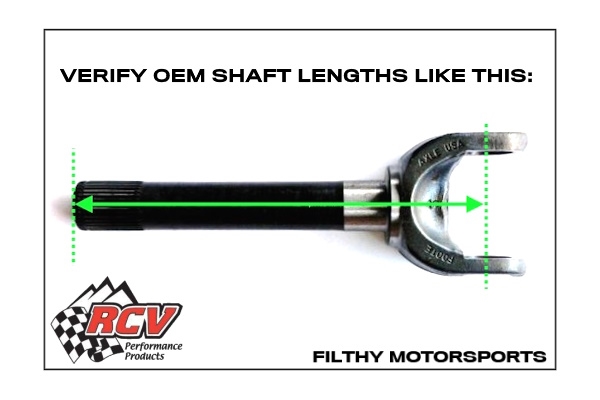 CVJ44-JK-35 | RCV Chromoly Axle Shafts for Dana 44 | Jeep JK Rubicon