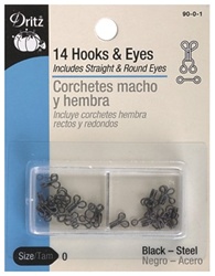 DRITZ D90- Hooks & Eyes Black