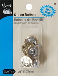 DRITZ D4-35 6 Jean Buttons Gilt