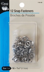 DRITZ D116-65 Snap Fasteners Nickel