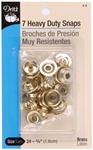 DRITZ D5-6 Heavy Duty Snaps Brass